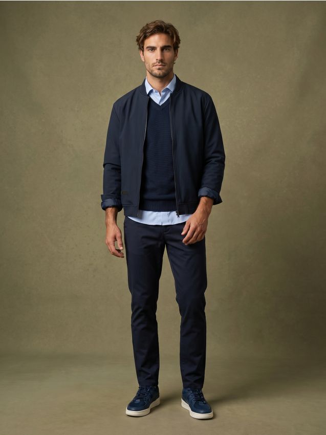 Sinsay - Jachetă bomber softshell - bleumarin