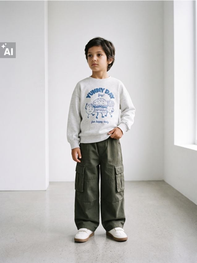 Sinsay - Pamučna majica s okruglim izrezom i tiskom