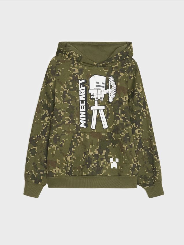 Sinsay - Hanorac cu bumbac Minecraft - multicolor