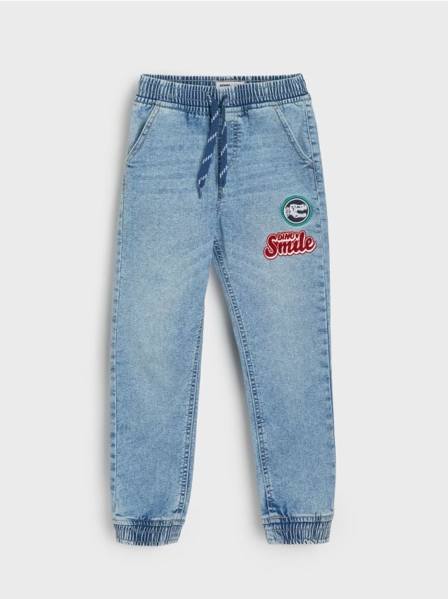 Sinsay - Blugi jogger - albastru