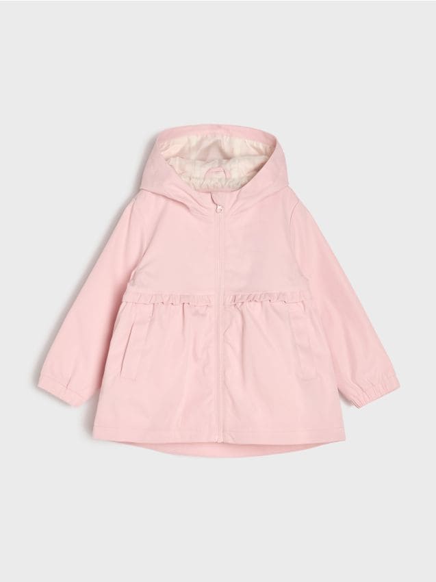 Sinsay - Lekka kurtka wiatrówka z kapturem - różowy