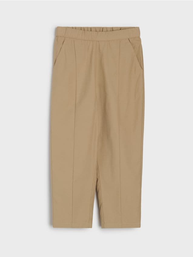 Sinsay - Pantaloni drepti - cacao-cu-lapte