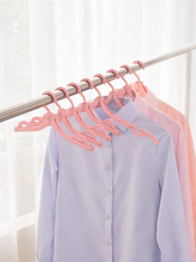 Sinsay - Umerașe pliabile pentru rufe 5 pack - roz-pastel