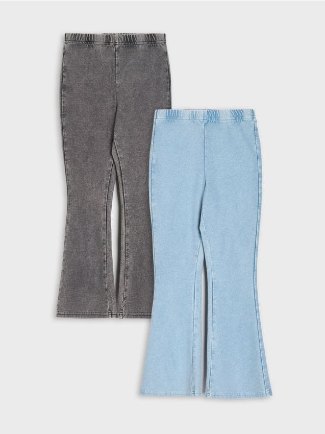 Sinsay - Pantaloni flare 2 pack - multicolor