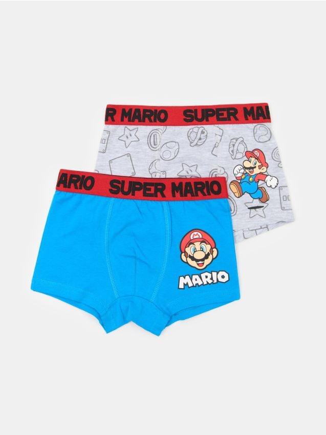 Sinsay - Set de 2 perechi de boxeri din material majoritar bumbac Super Mario - multicolor