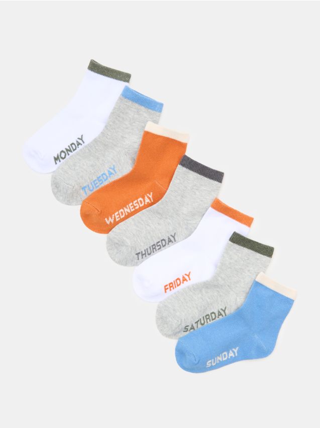 Sinsay - Skarpetki 7 pack - biały