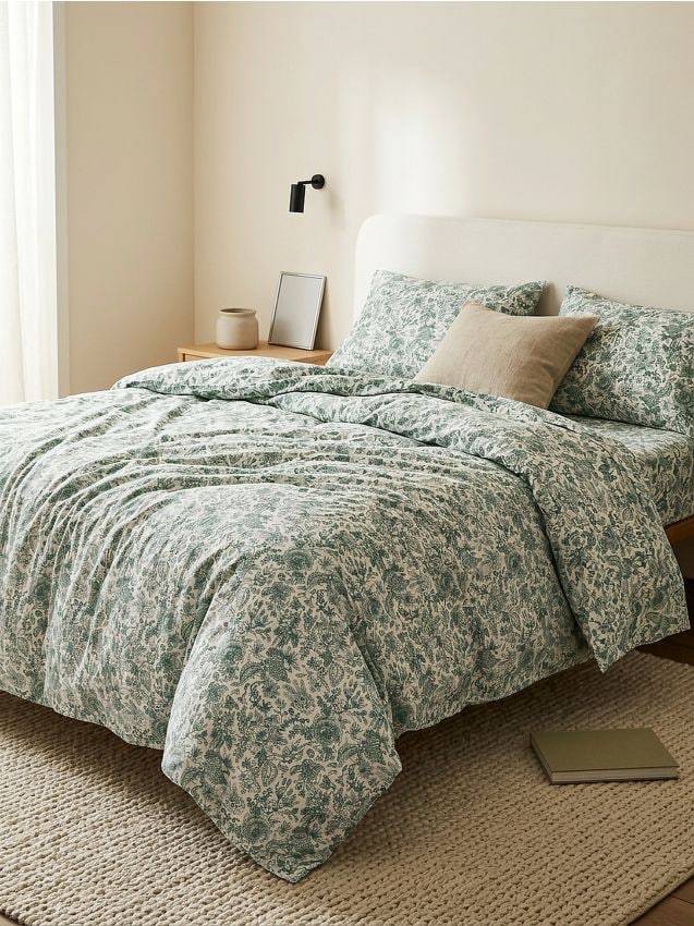 Sinsay - Set cu lenjerie de pat - verde-închis