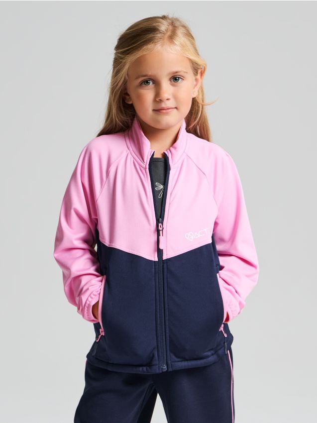 Sinsay - Bluză sport cu guler înalt și fermoar Active - multicolor