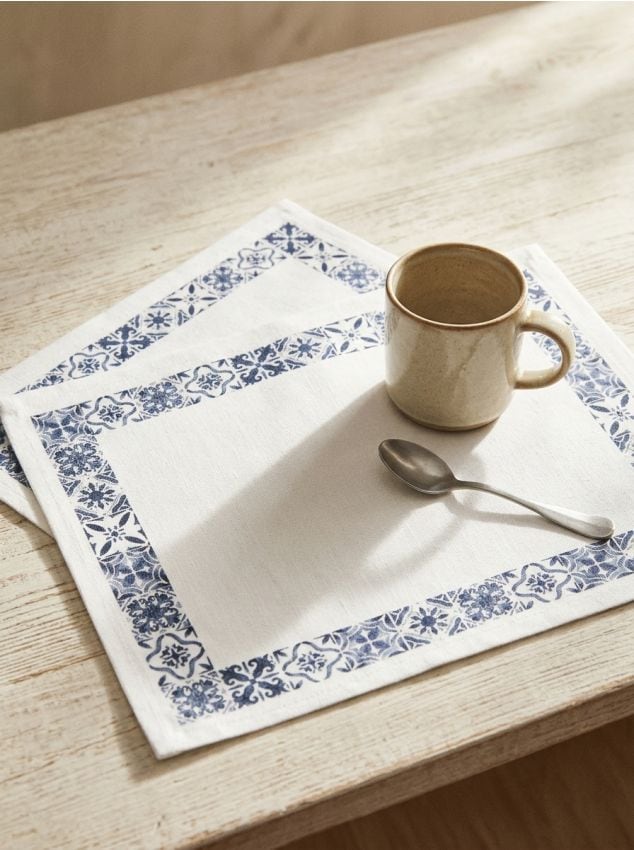 Sinsay - Suporturi de masă cu margine decorativă 2 pack - bleumarin