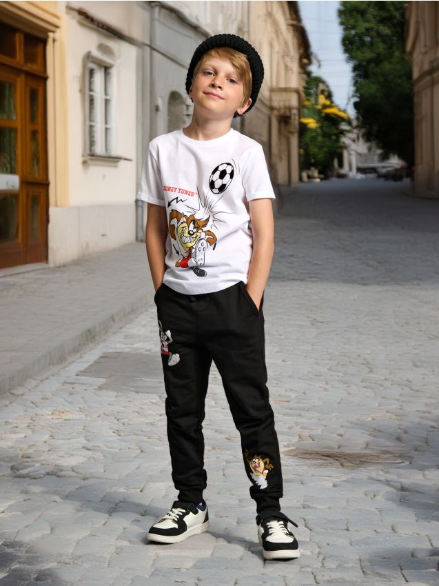 Sinsay - T-krekls Looney Tunes - balts