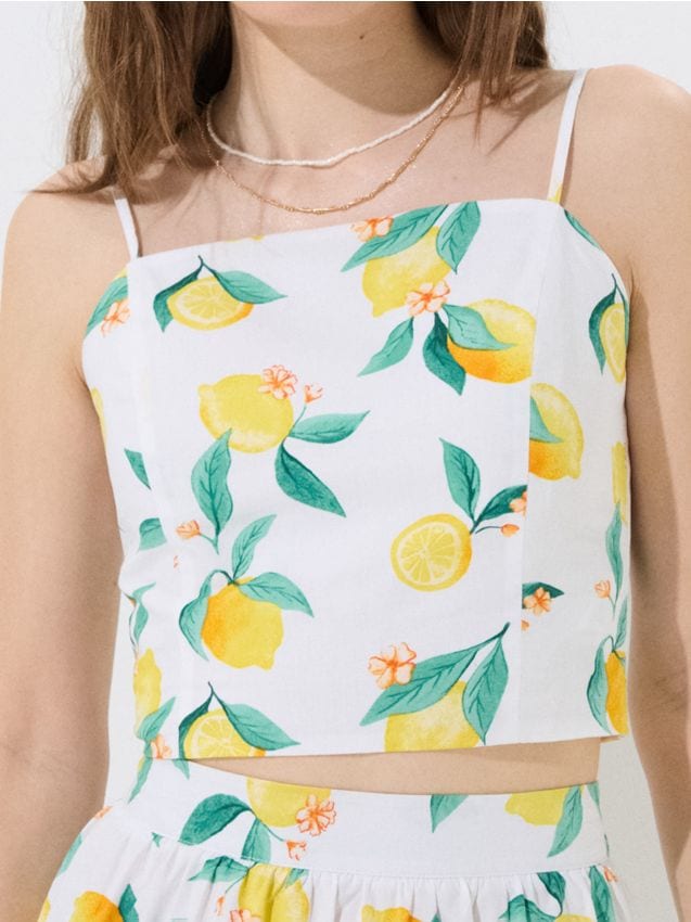 Sinsay - Bavlnený top - viacfarebná