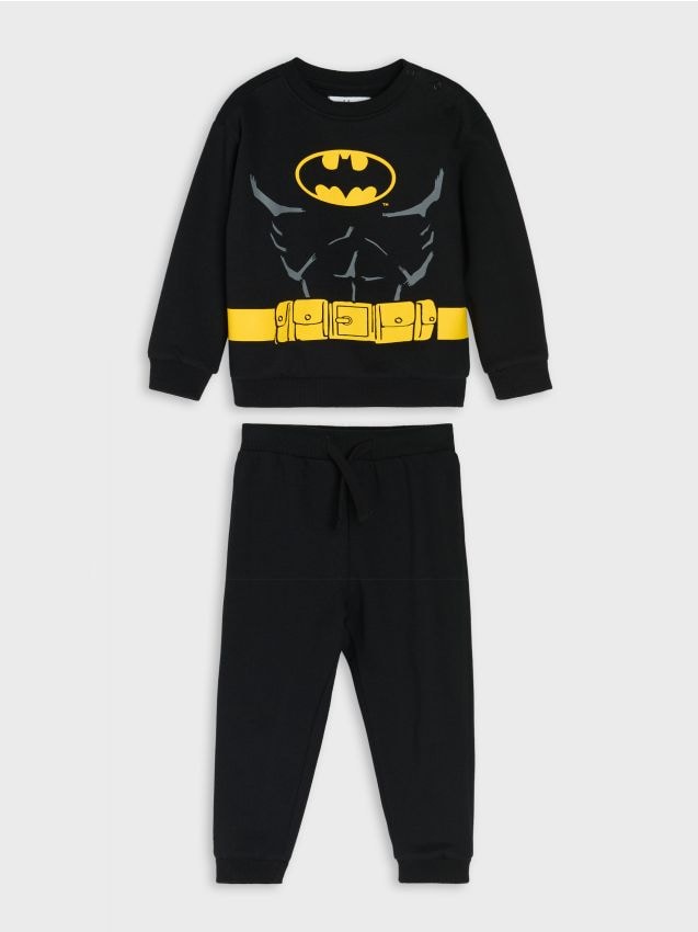 Sinsay - Set bluză și pantaloni sport Batman - negru