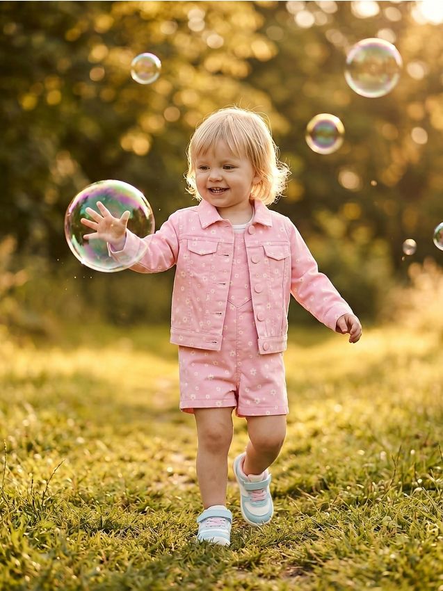 Sinsay - Geacă din denim cu model floral - roz