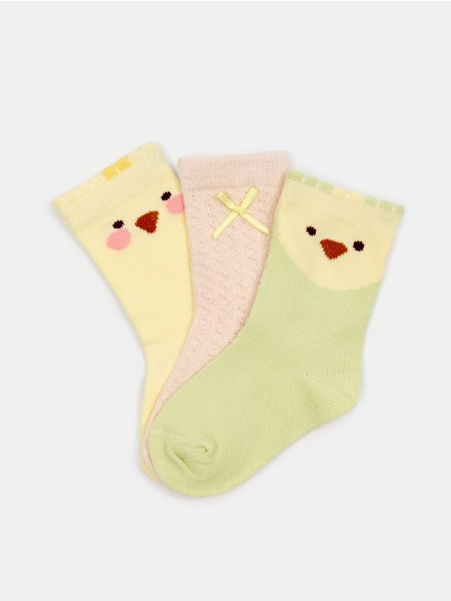 Sinsay - Set de 3 perechi de șosete - multicolor