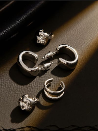 Sada 3 párů náušnic