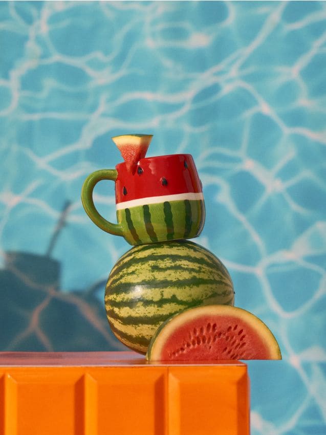 Tazza con motivo di anguria - multicolor