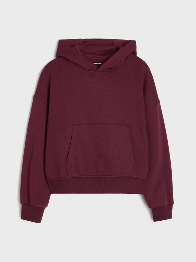 Sinsay - Hanorac basic - bordo