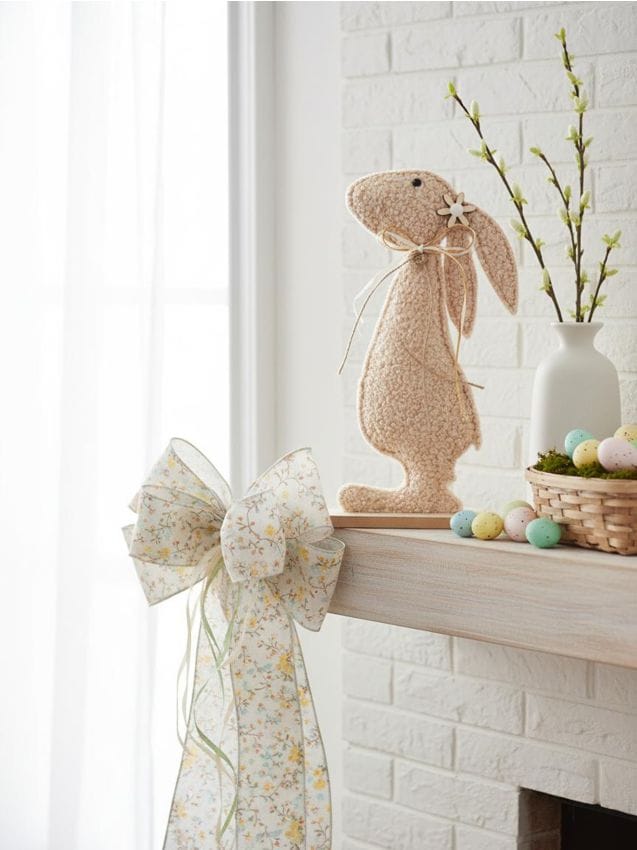 Sinsay - Decorațiune de Paște în picioare în formă de iepuraș - bej