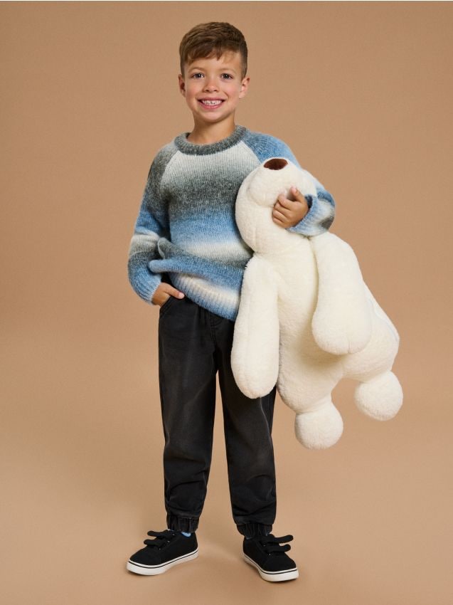 Sinsay - Blugi jogger - negru