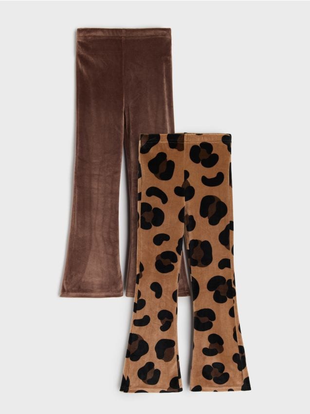 Sinsay - Pantaloni evazați 2 pack - multicolor