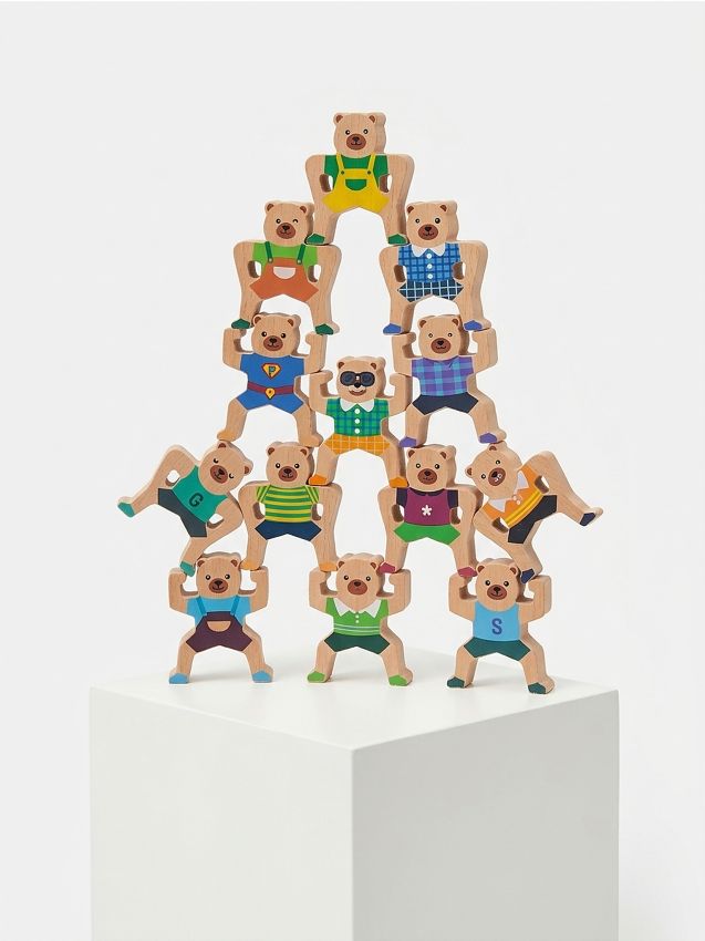 Sinsay - Puzzle din lemn – Figurine echilibrante - multicolor