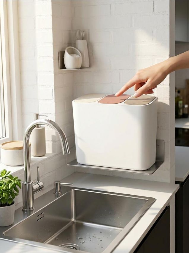 Sinsay - Coș pentru sortarea deșeurilor - alb