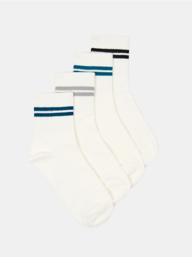 Sinsay - Set 4 perechi șosete cu bumbac - multicolor