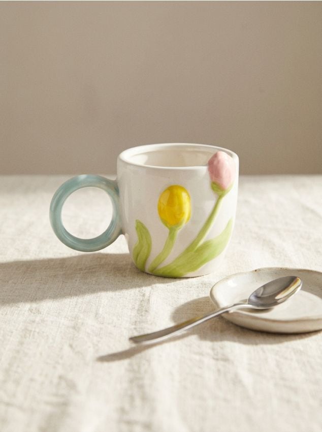 Sinsay - Cană cu motiv de lalele - multicolor
