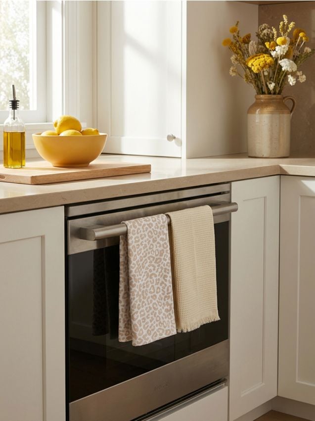 Sinsay - Prosoape de bucătărie, 2 bucăți - bej