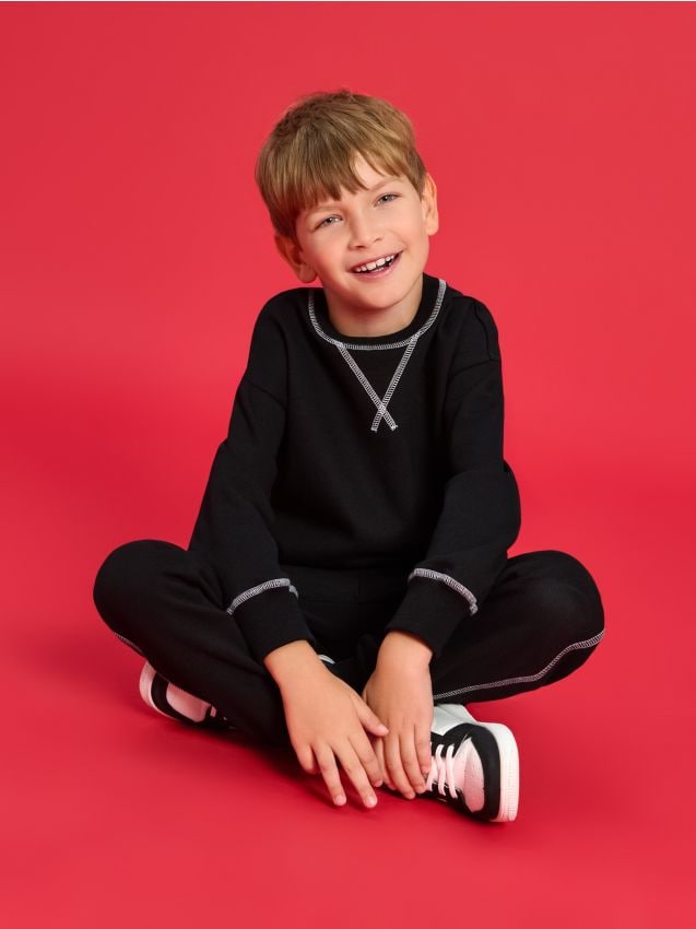 Sinsay - Mikina crewneck - čierna