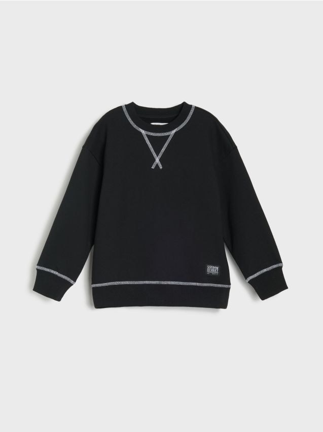 Μπλούζα με λαιμόκοψη crewneck - SINSAY