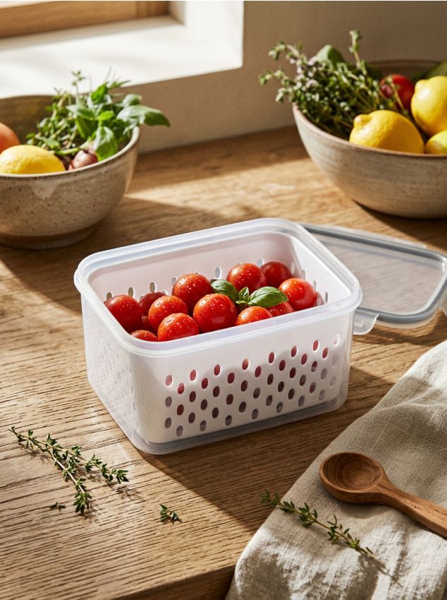 Sinsay - Recipient pentru alimente cu capac - alb