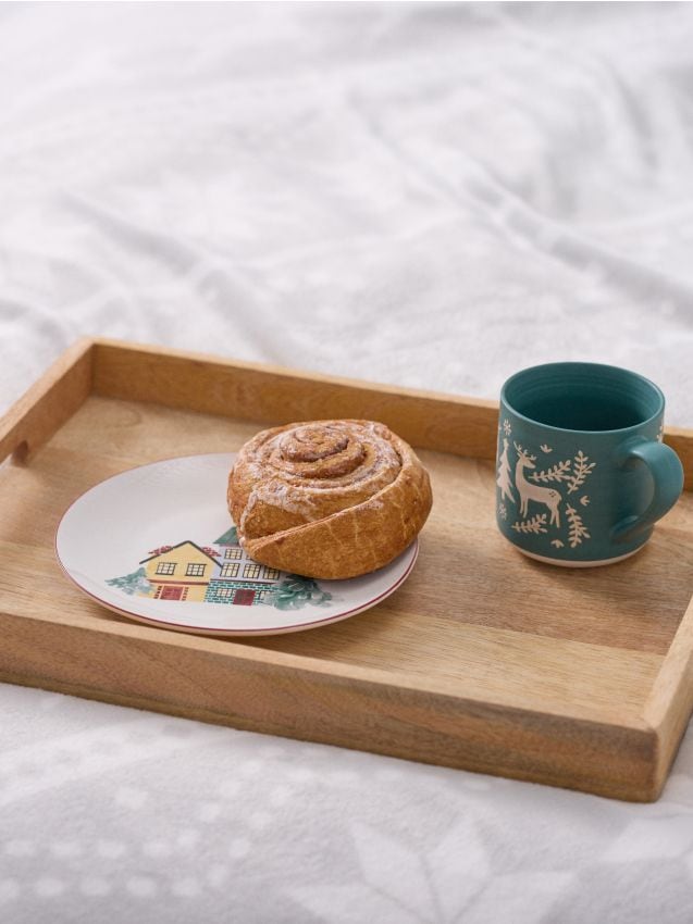 Sinsay - Farfurii ceramice cu motiv de Crăciun set de 2 - multicolor