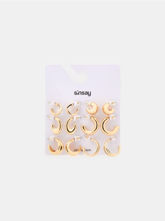 Sinsay - Cercei 6 pack - auriu