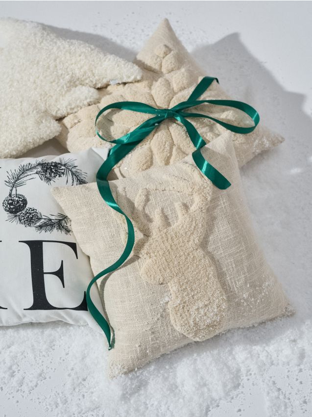 Sinsay - Poťah na vankúš s motívom soba - krémová