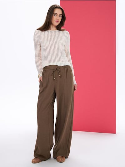 Palazzo-Hose mit Viskosemischung