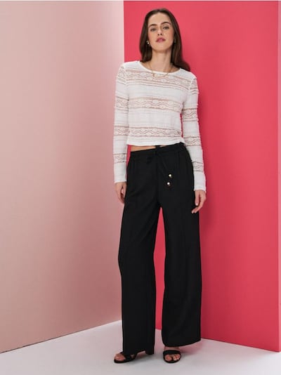 Palazzo-Hose mit Viskosemischung