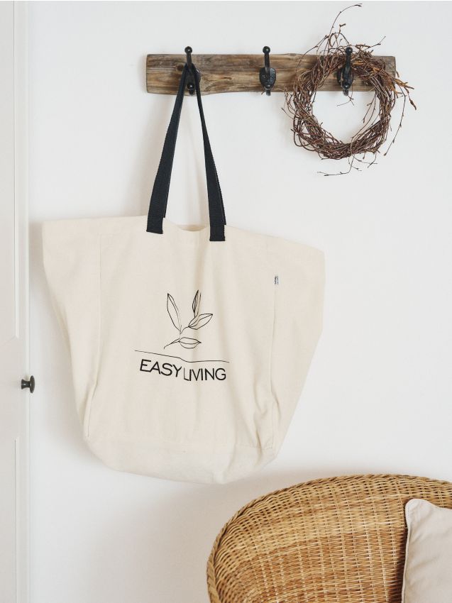 Sinsay - Geantă shopper - crem