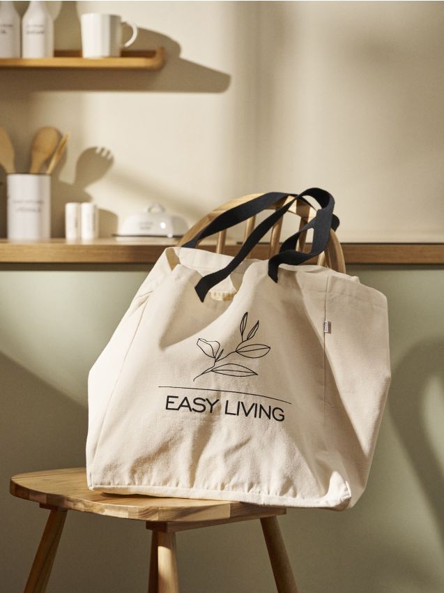 Sinsay - Geantă shopper - crem