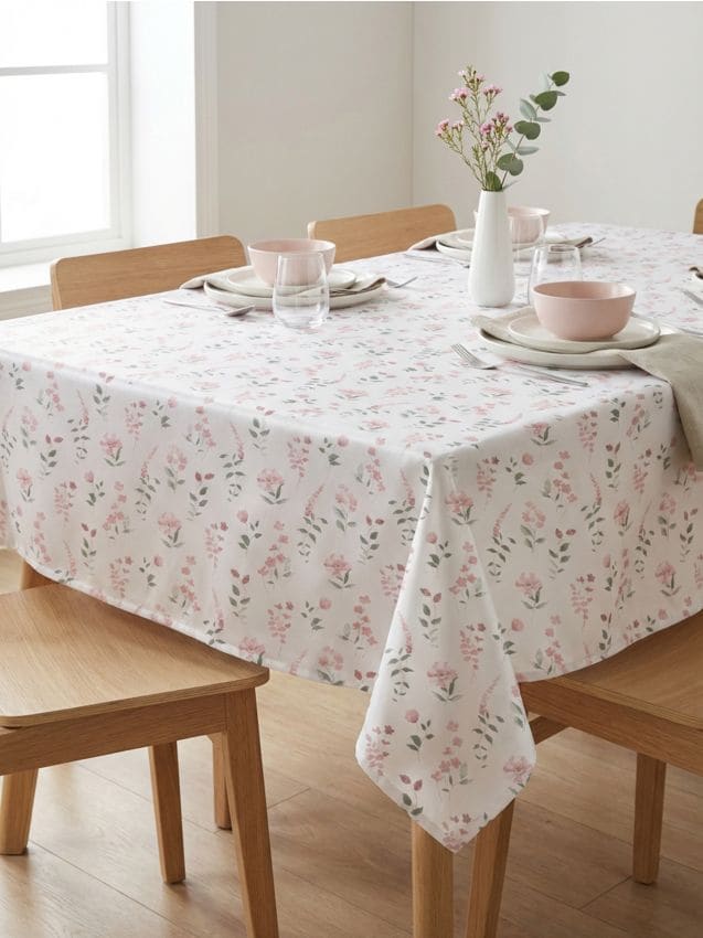 Sinsay - Față de masă cu motiv floral - alb