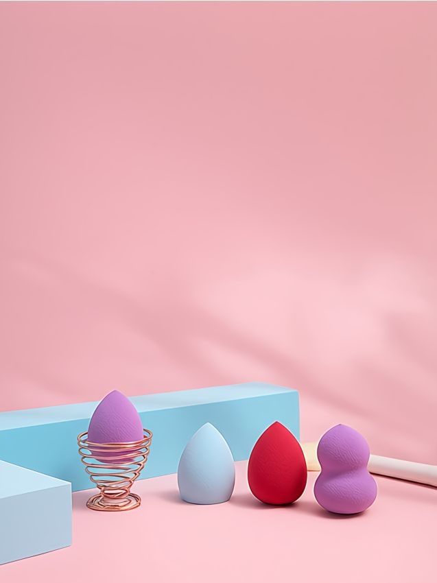 Sinsay - Sada hubiek na make-up s podstavcom - viacfarebná