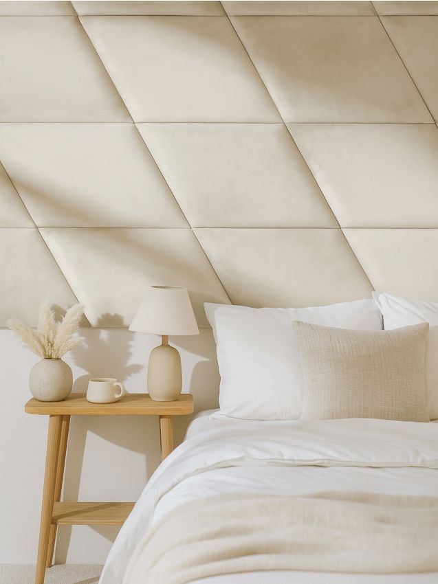 Sinsay - Čalúnený panel s zamatovým povrchom - telová