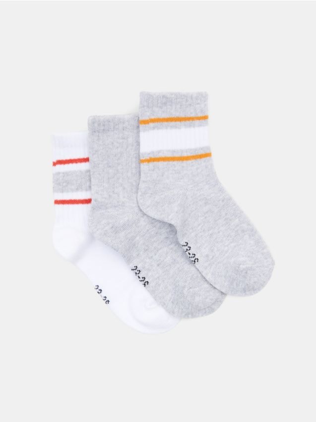 Sinsay - Ponožky 3 kusy - viacfarebná