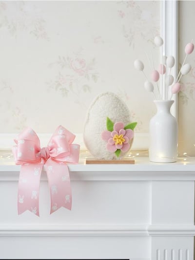 Stehende Osterdekoration in Form eines Eis