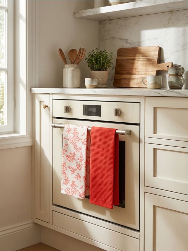 Sinsay - Prosoape de bucătărie, 2 bucăți - corai