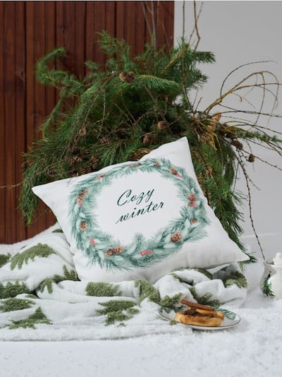 Prevleka za blazino z božičnim motivom