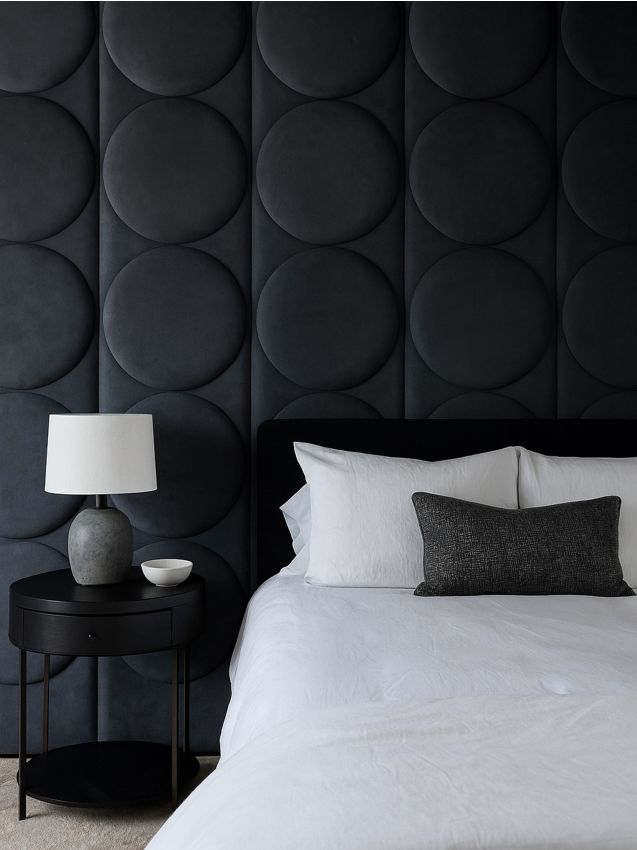 Sinsay - Čalúnený panel s zamatovým povrchom - tmavosivá