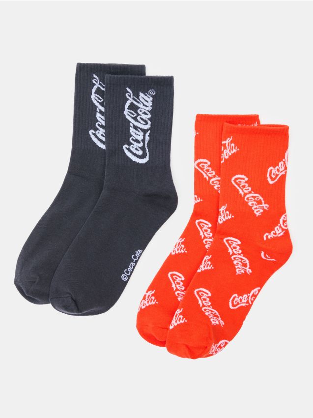 Sinsay - Čarape s pamukom 2 pack Coca-Cola