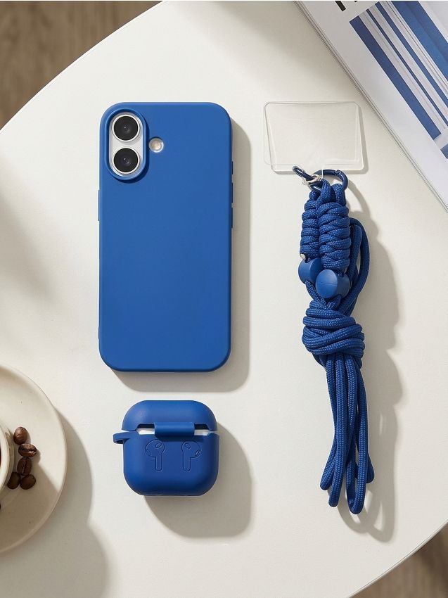 Sinsay - Комплект Калъфи За Iphone 15 Pro/16 Pro/17/17 Pro/17 Pro Max И Airpods Pro 3/4 С Връзка