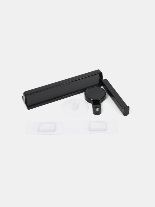 Sinsay - Kúpeľňová súprava: držiak na toaletný papier a háčik - čierna